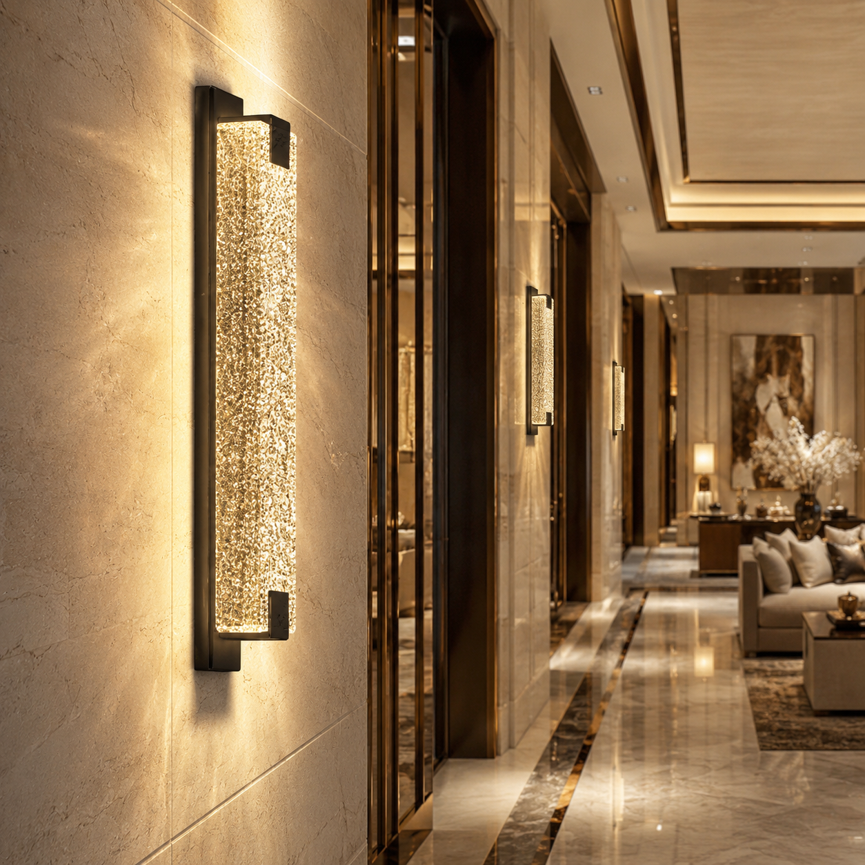 Luxury Crystal Bubble Wall Sconce