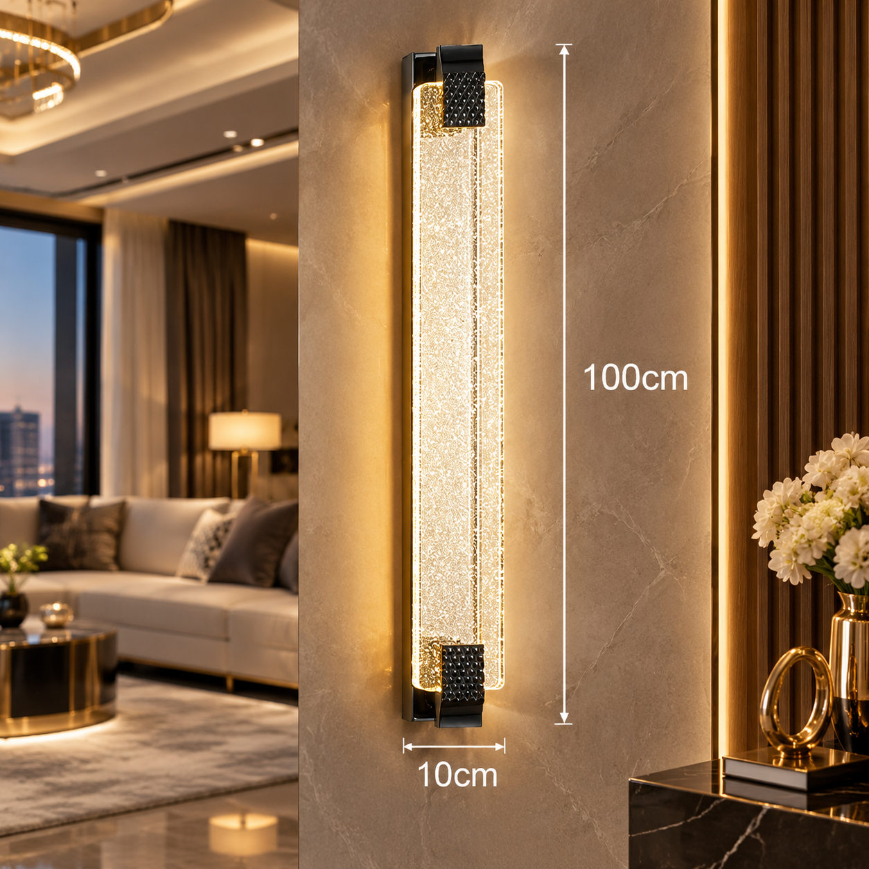 Luxury Crystal Bubble Wall Sconce