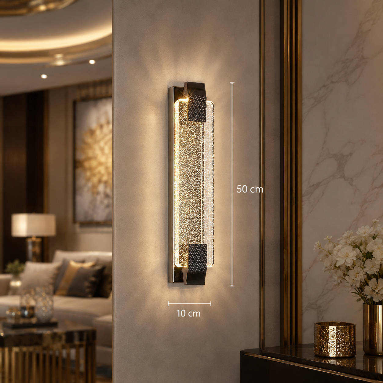 Luxury Crystal Bubble Wall Sconce
