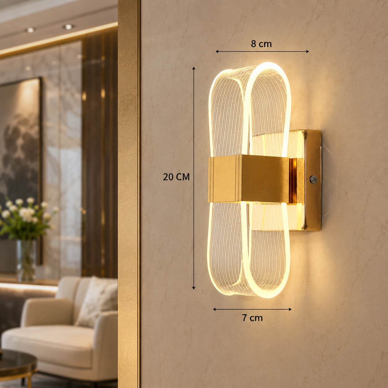 Nordic LED Wall Lamp – Iron & Acrylic
