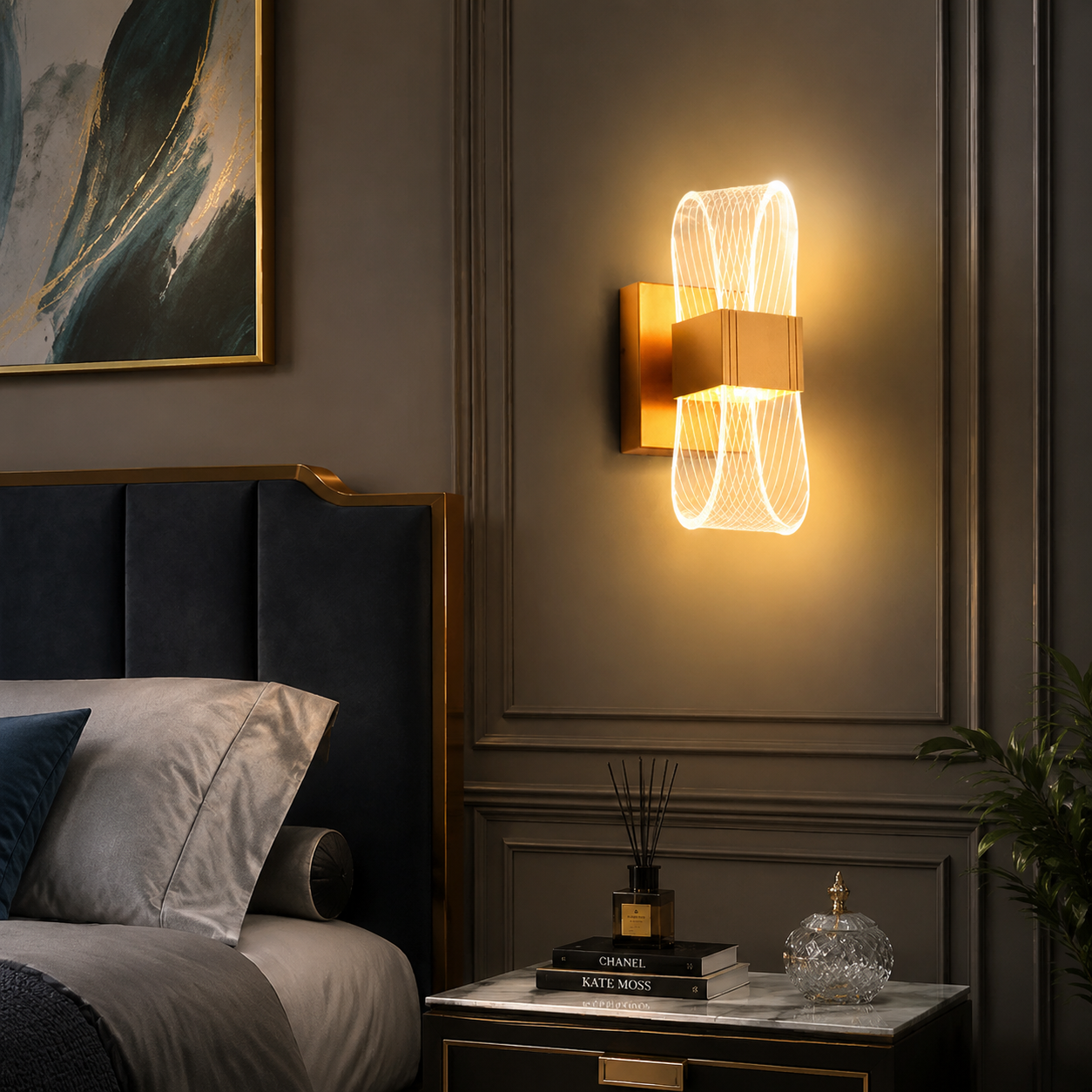 Nordic LED Wall Lamp – Iron & Acrylic