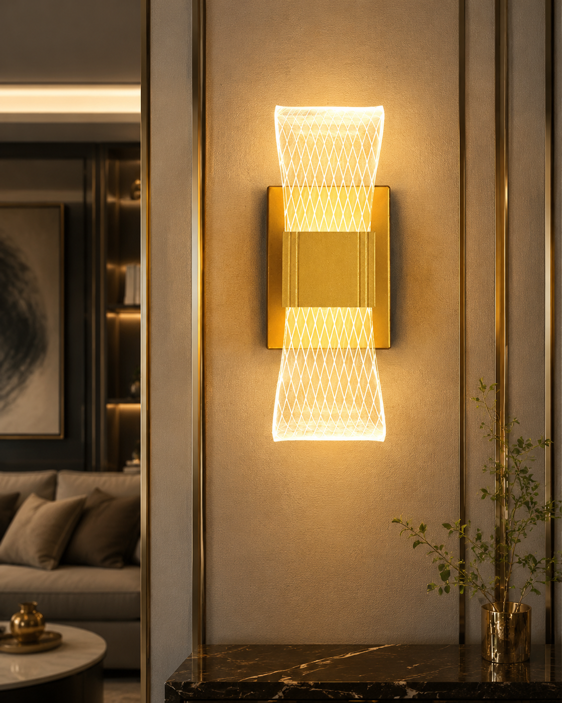 Nordic LED Wall Lamp – Iron & Acrylic
