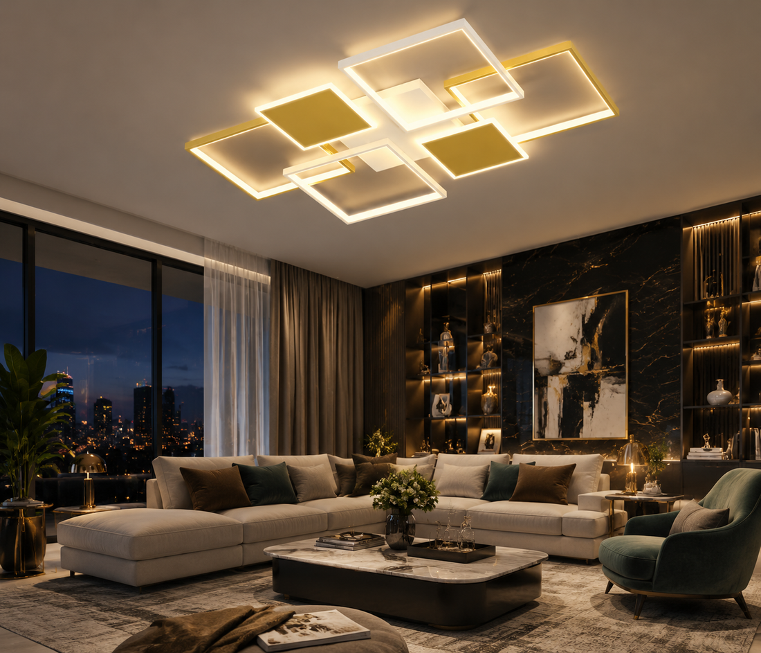 Sleek LED Pendant Chandelier for Living Room & Bedroom