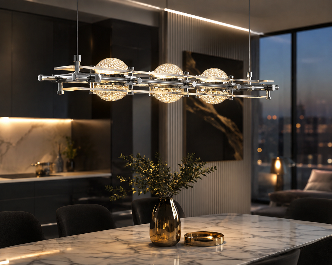 Luxury LED Pendant Chandelier – Modern Ceiling Light, 3/4/5 Heads