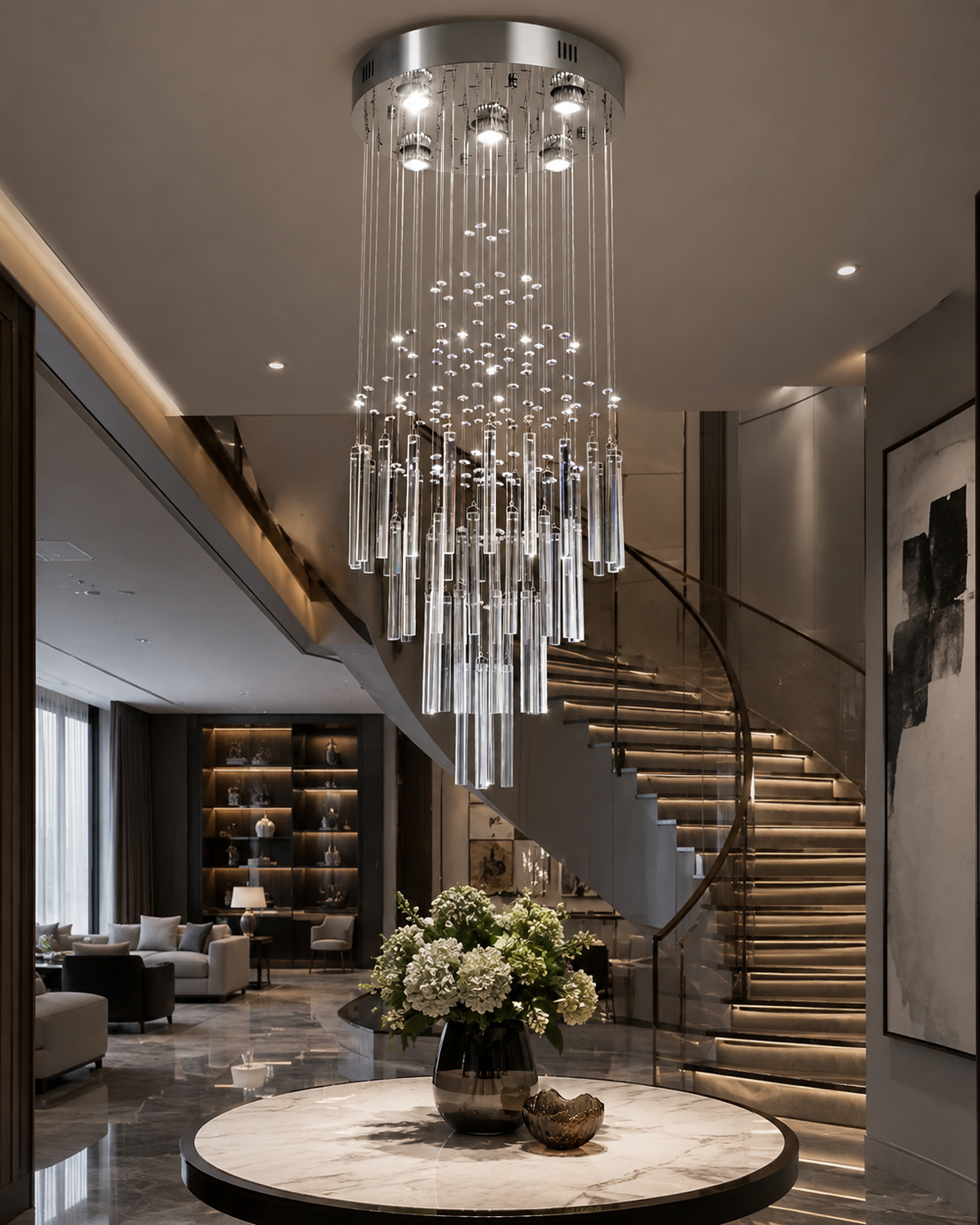 Luxury Crystal LED Chandelier | Polished Chrome | GU10 | Multi-Style