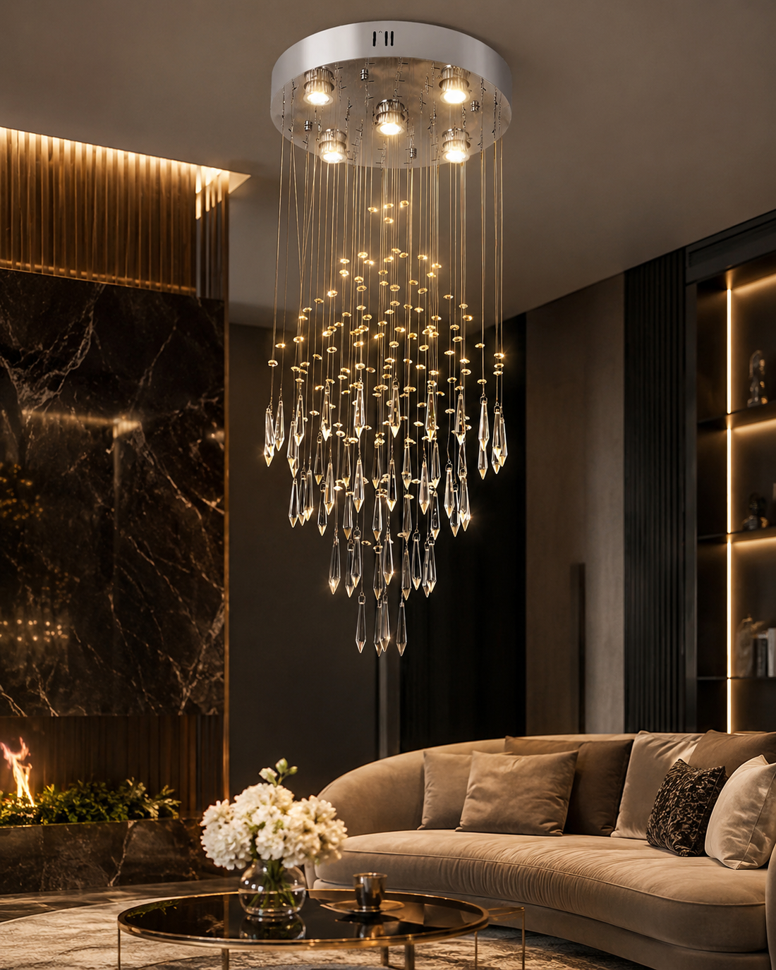 Luxury Crystal LED Chandelier | Polished Chrome | GU10 | Multi-Style