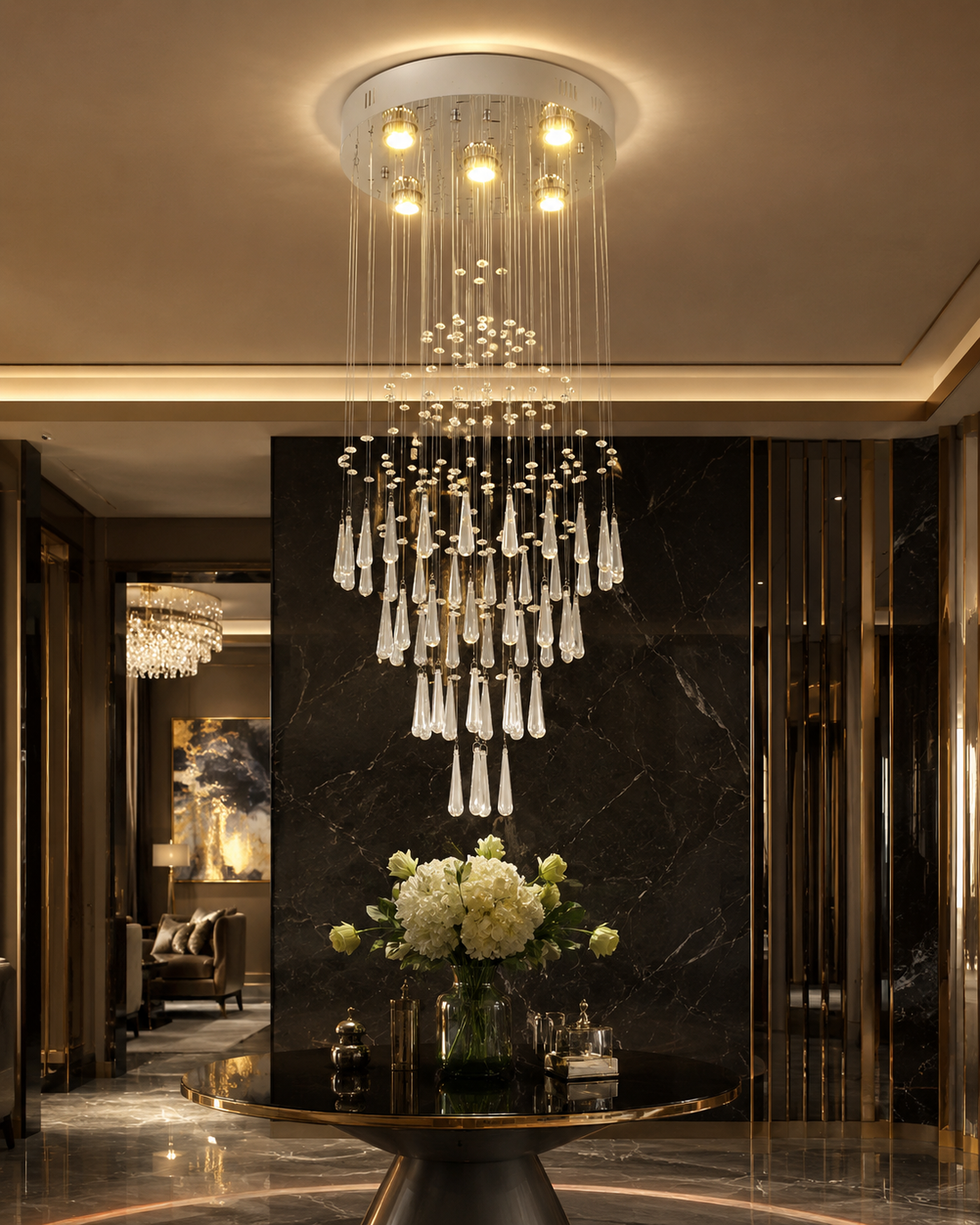 Luxury Crystal LED Chandelier | Polished Chrome | GU10 | Multi-Style