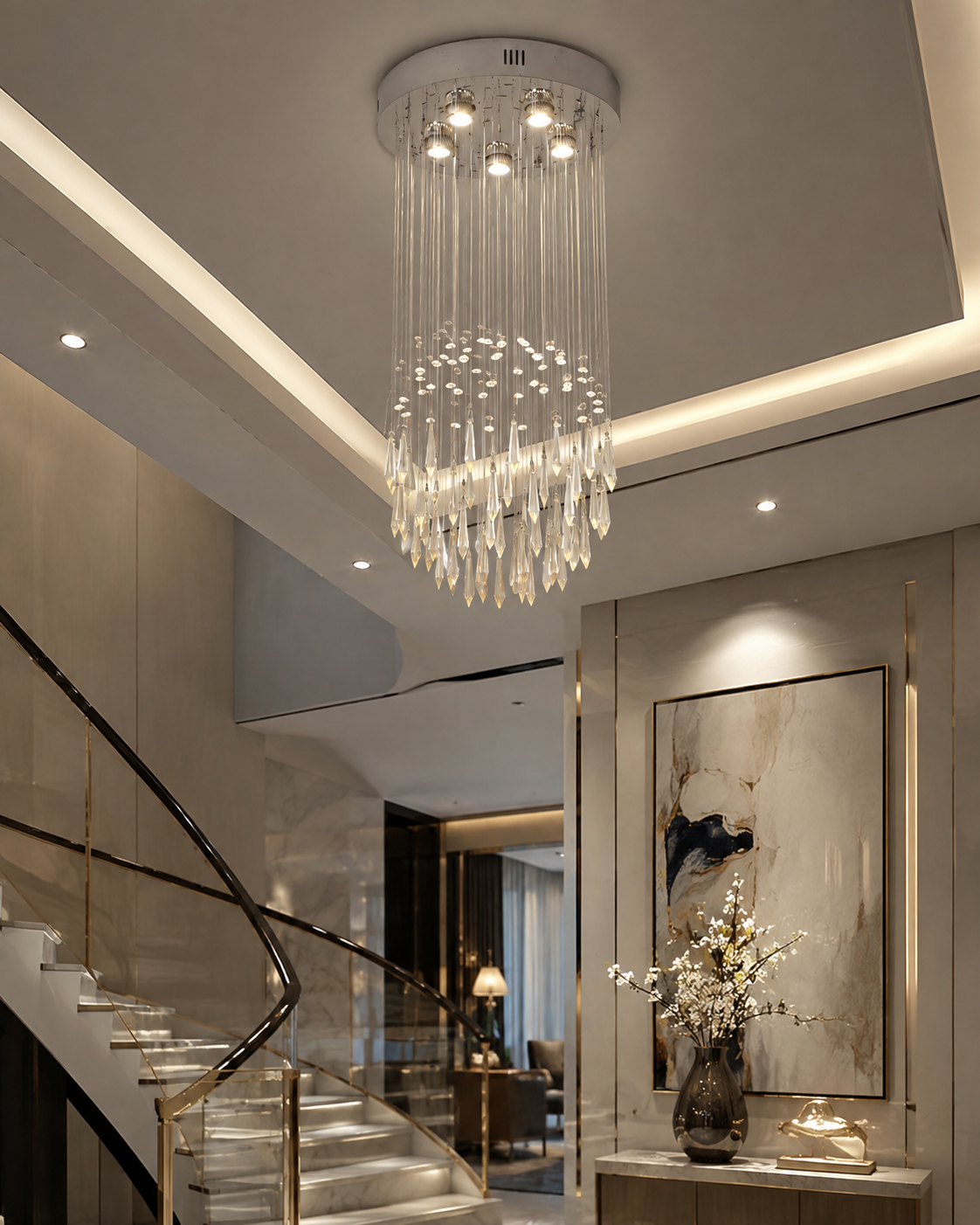 Luxury Crystal LED Chandelier | Polished Chrome | GU10 | Multi-Style