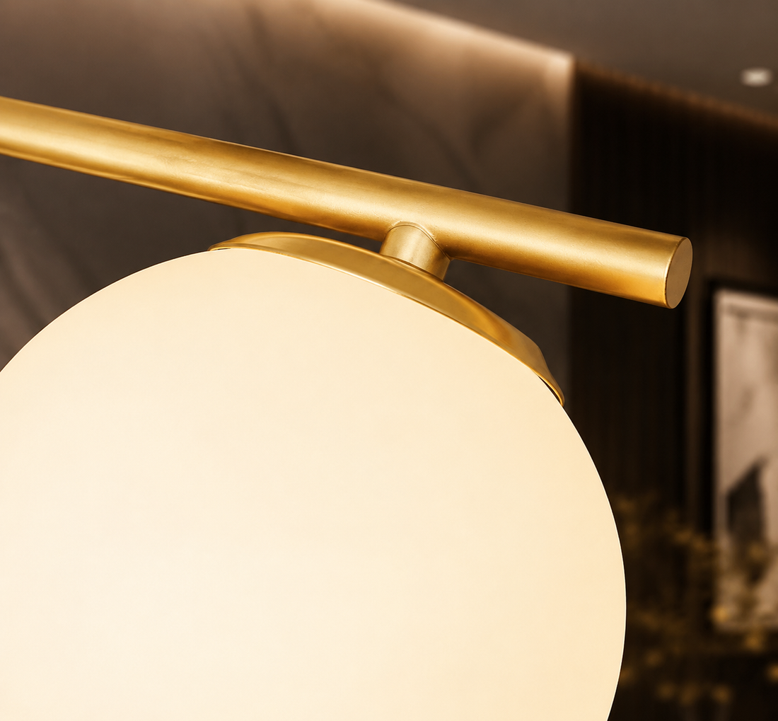 Modern Glass & Iron Ceiling Light with G9 Base