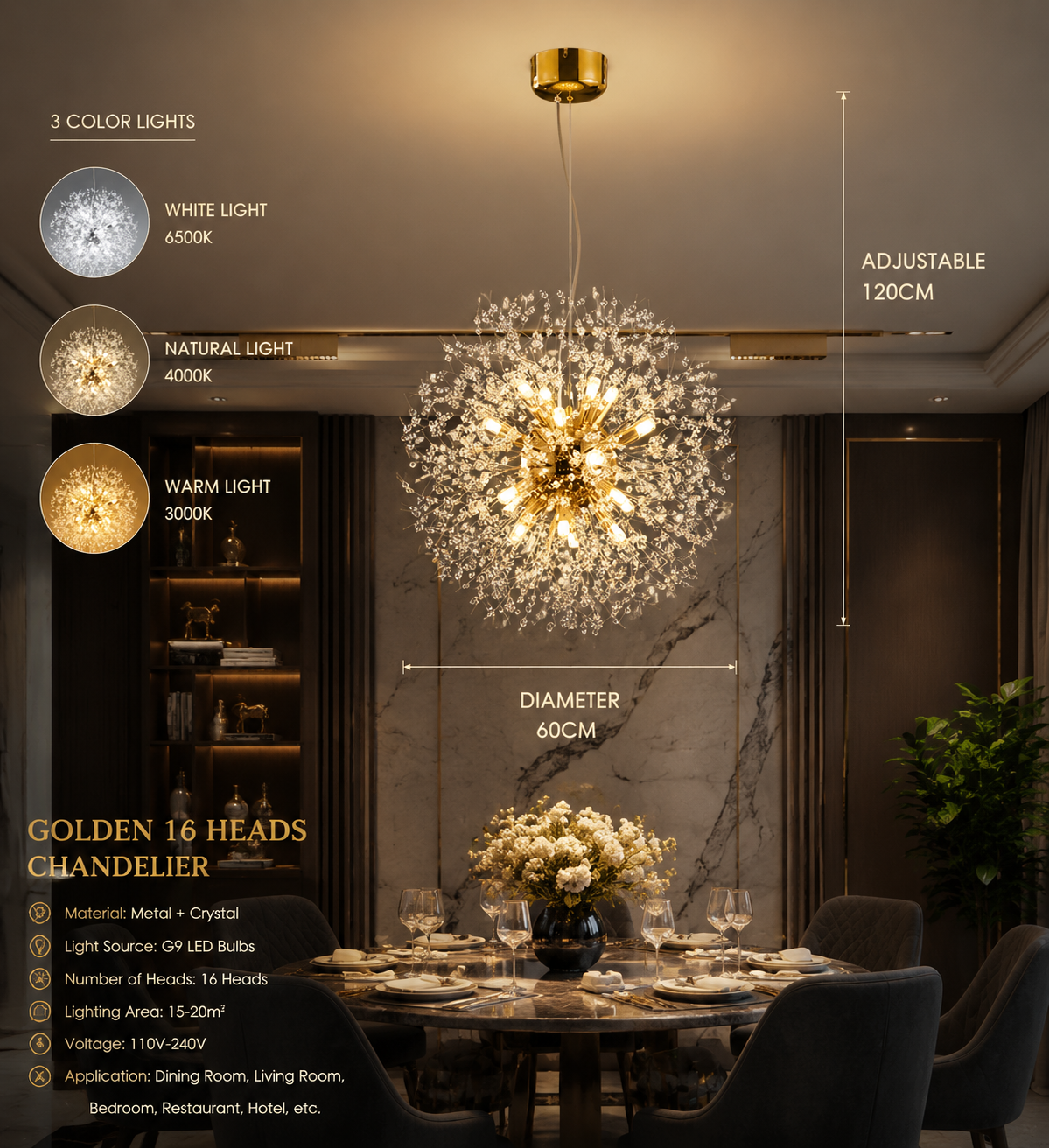 Dandelion LED Pendant Light