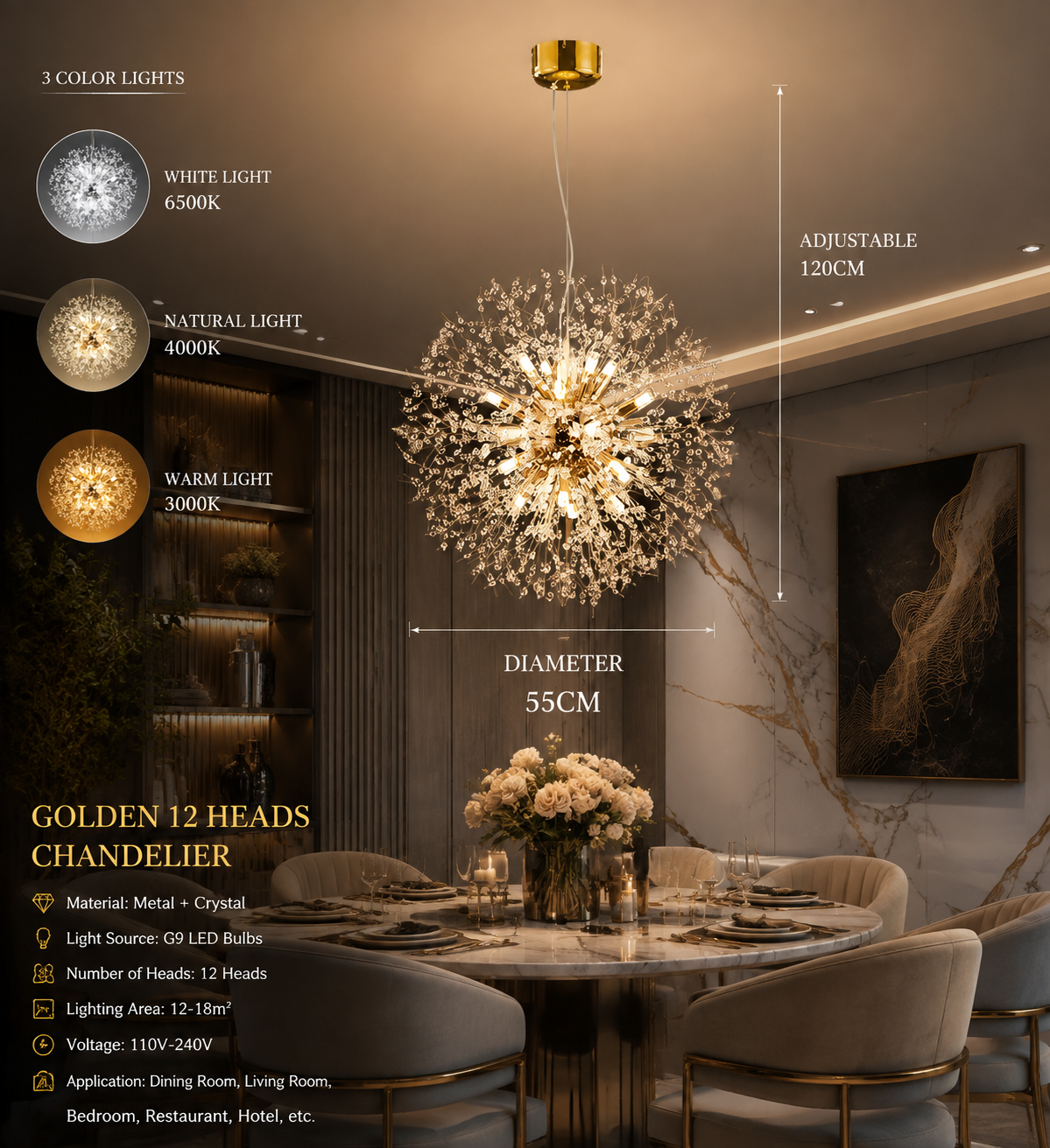 Dandelion LED Pendant Light