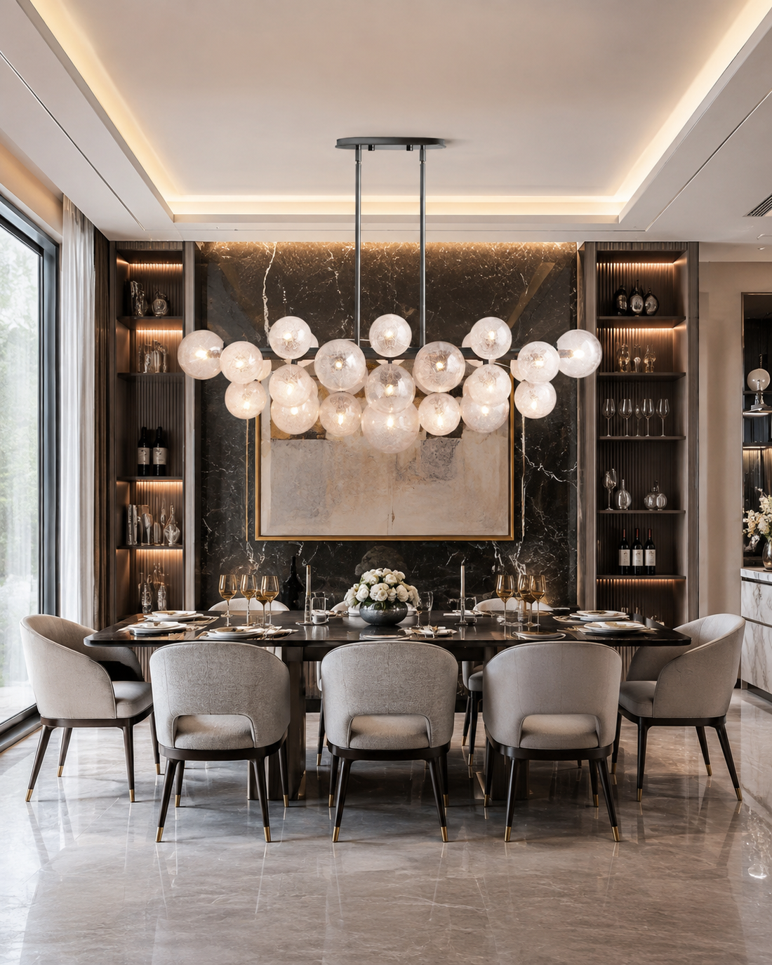 French Retro Crystal Chandelier – Nordic Circle Pendant & Wall Light