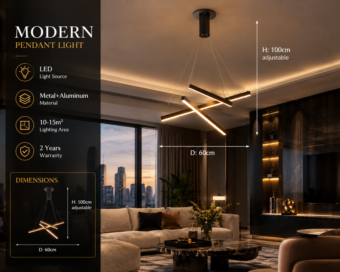 Modern LED Staircase Chandelier