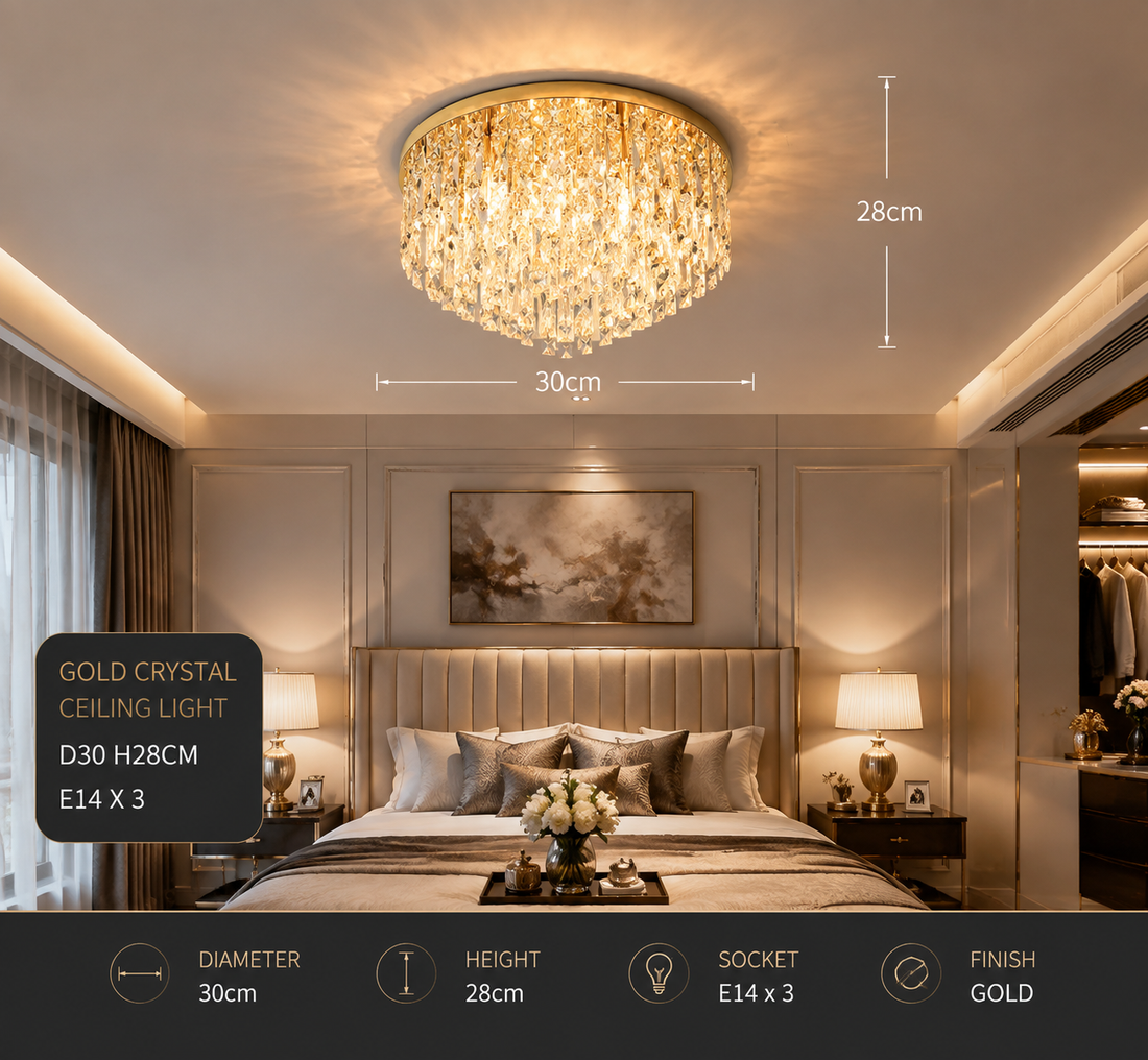 Luxurious Crystal Ceiling Chandelier