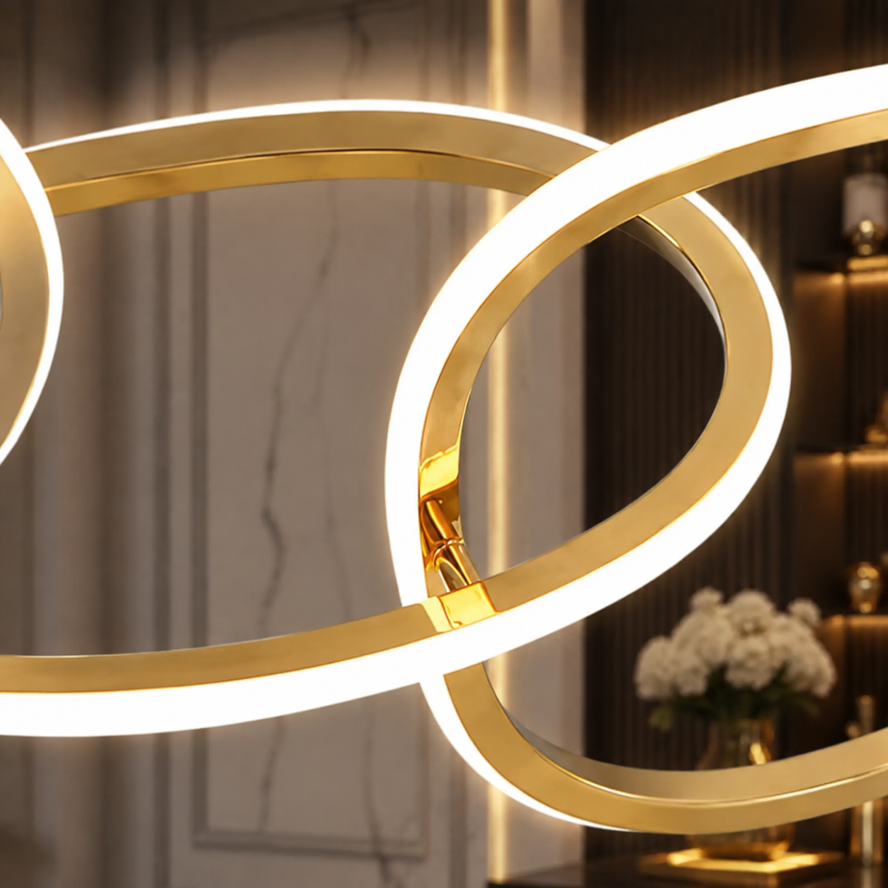 Light Luxury Black Gold Minimalist Bar Island Pendant Light