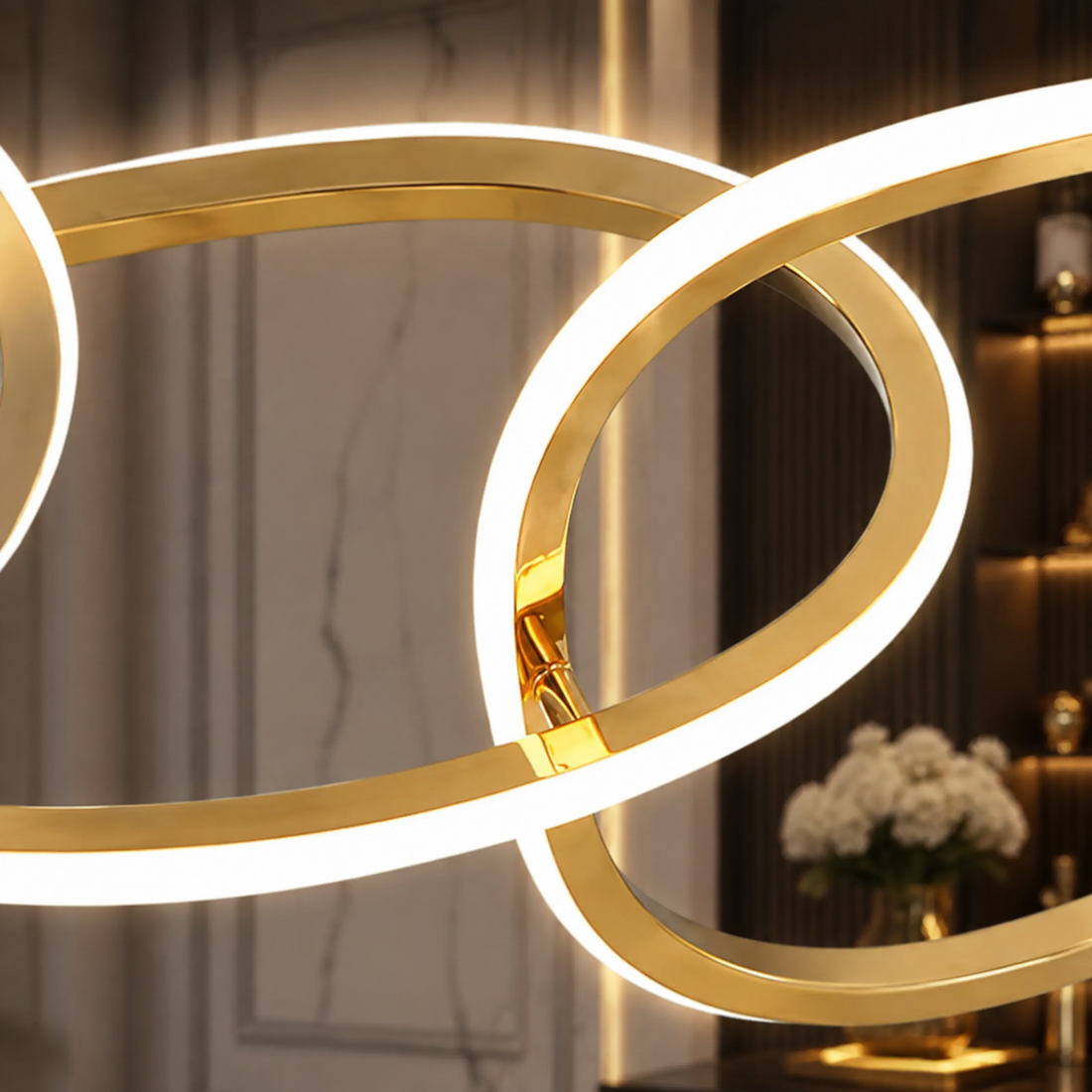Light Luxury Black Gold Minimalist Bar Island Pendant Light