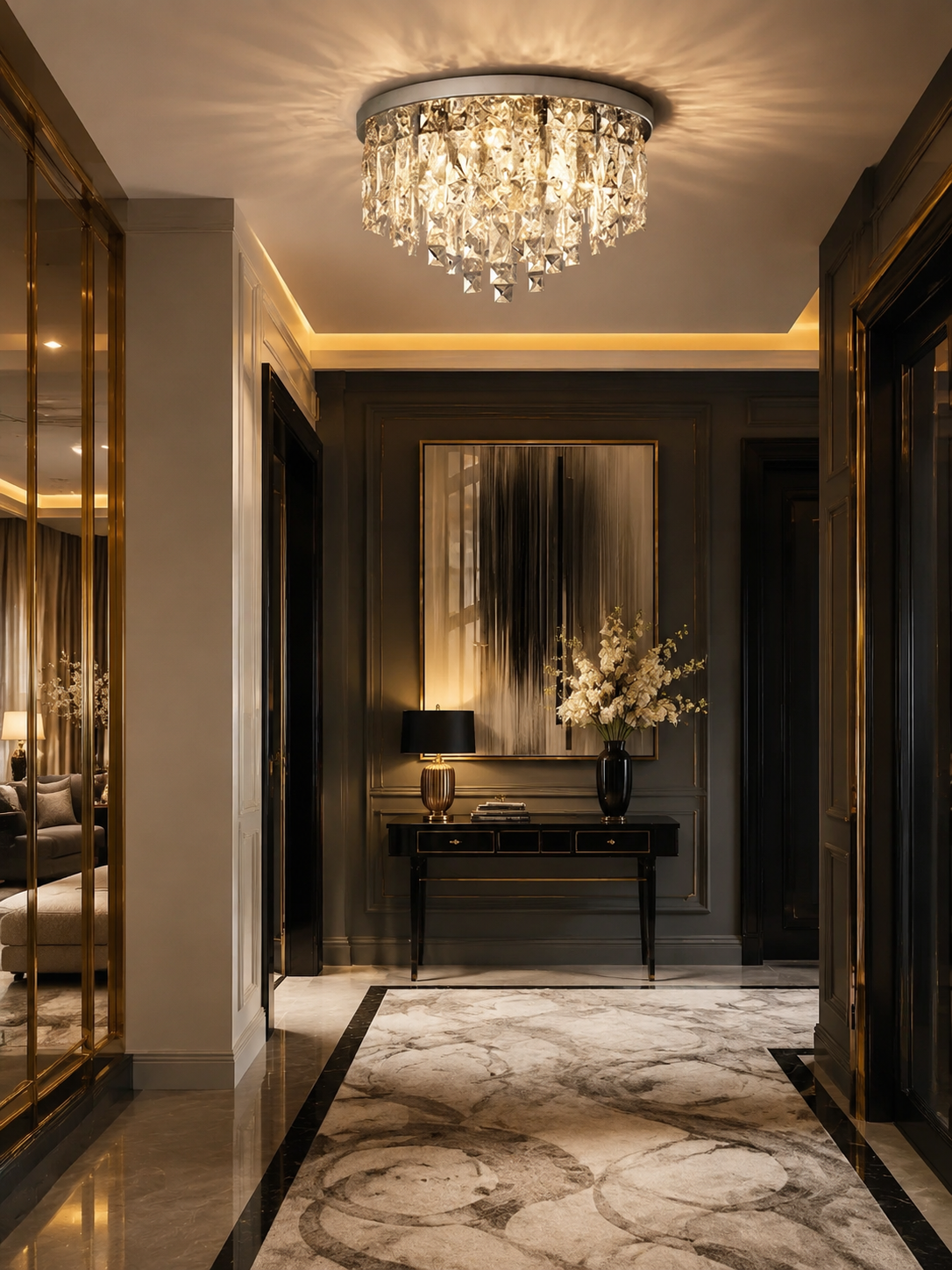 Luxurious Crystal Ceiling Chandelier