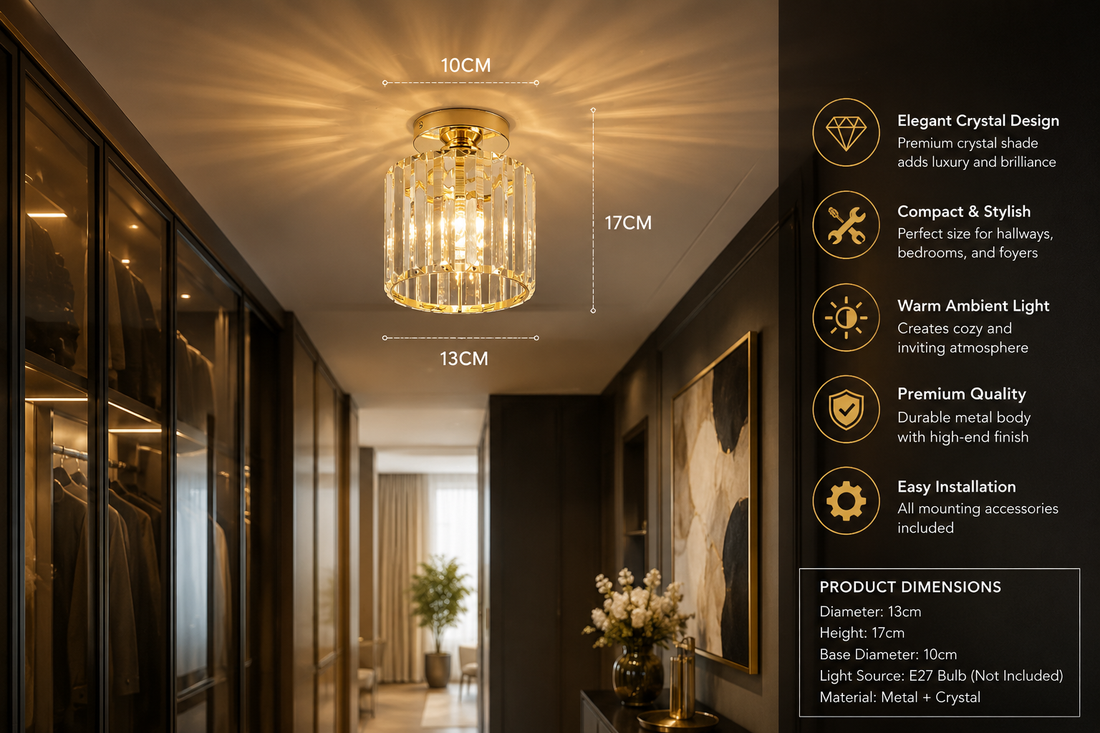 Crystal & Glass Chandelier