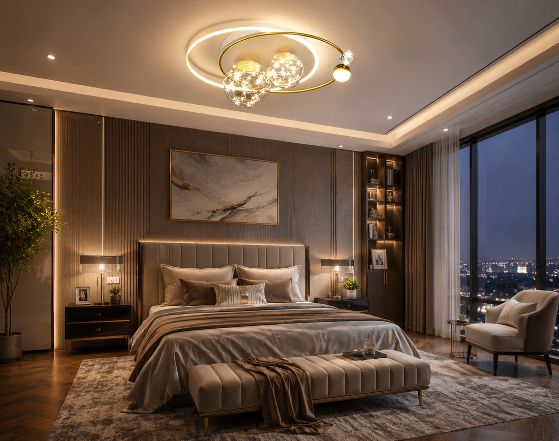 Modern LED Ceiling Lamp for Living Room & Bedroom
