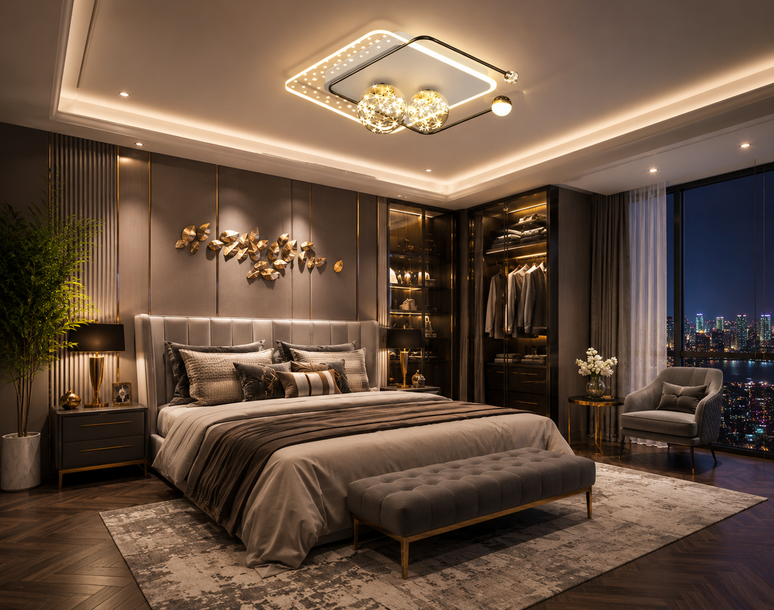 Modern LED Ceiling Lamp for Living Room & Bedroom