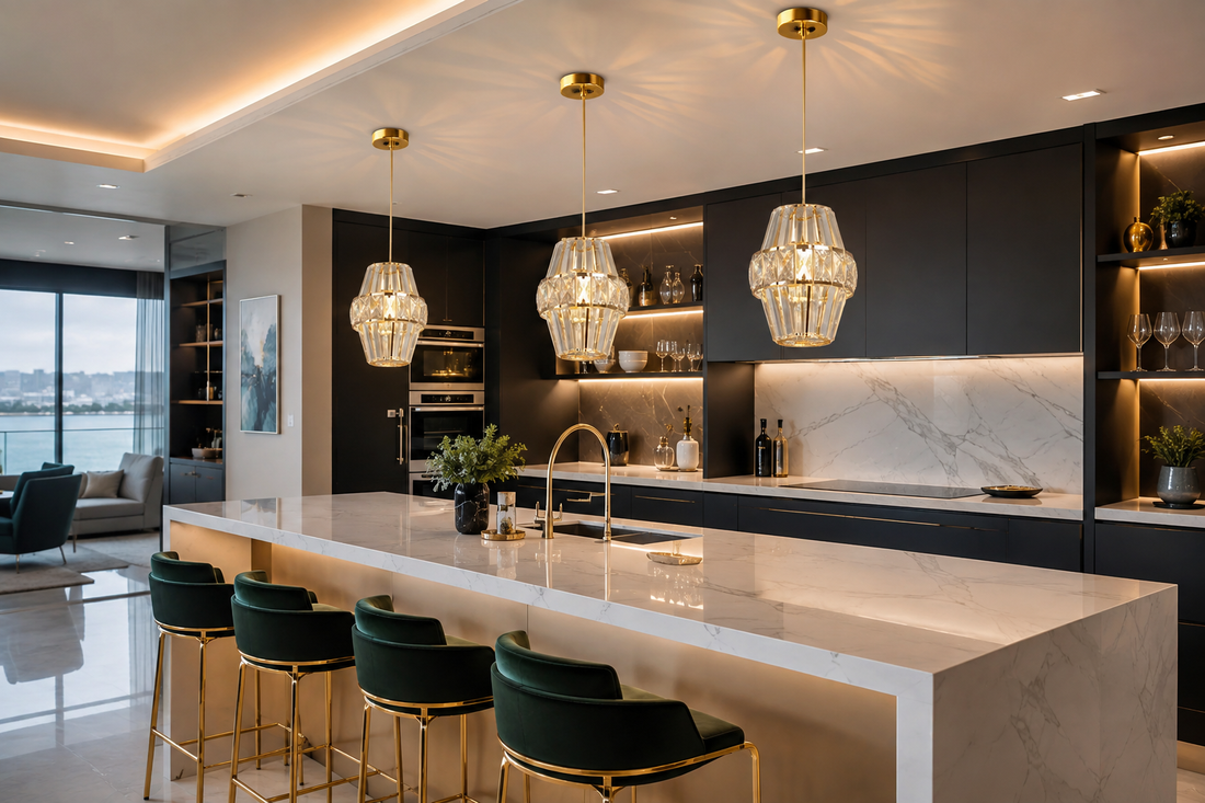 Crystal Bar Pendant Chandelier