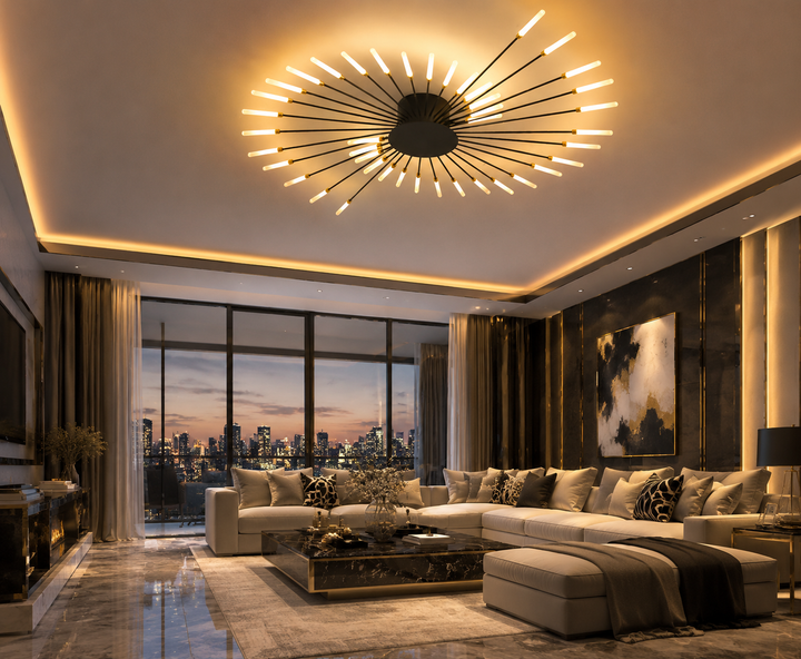 Firework LED Ceiling Chandelier