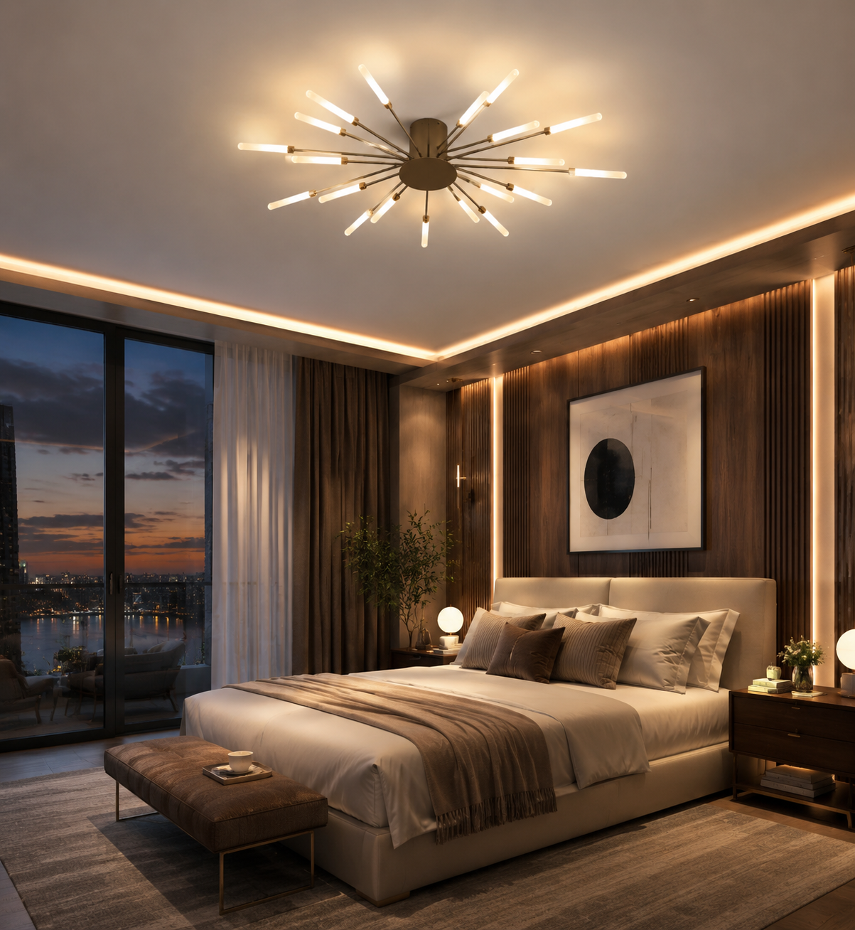 Firework LED Ceiling Chandelier