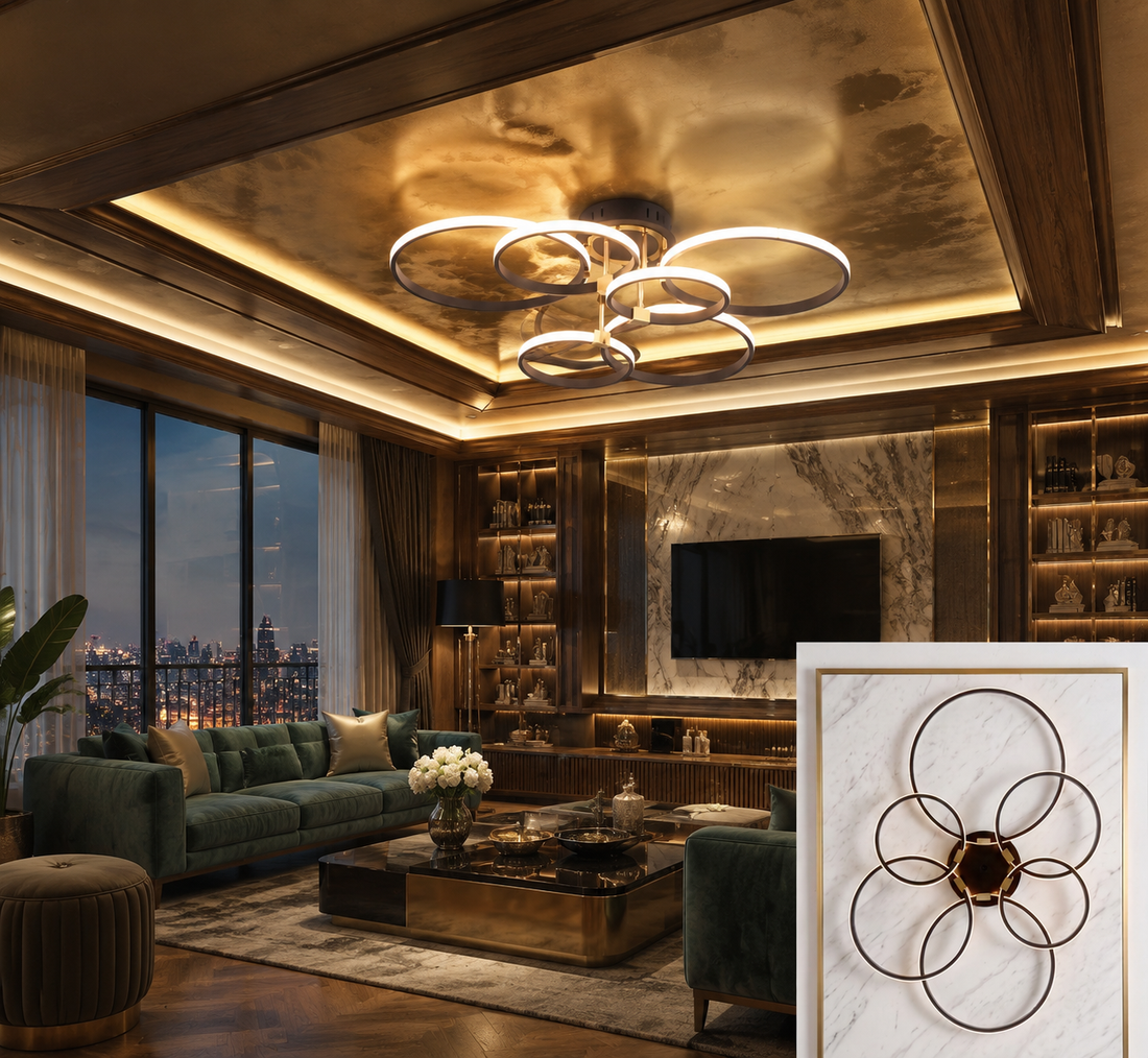 Round Dimmable LED Ceiling Chandelier