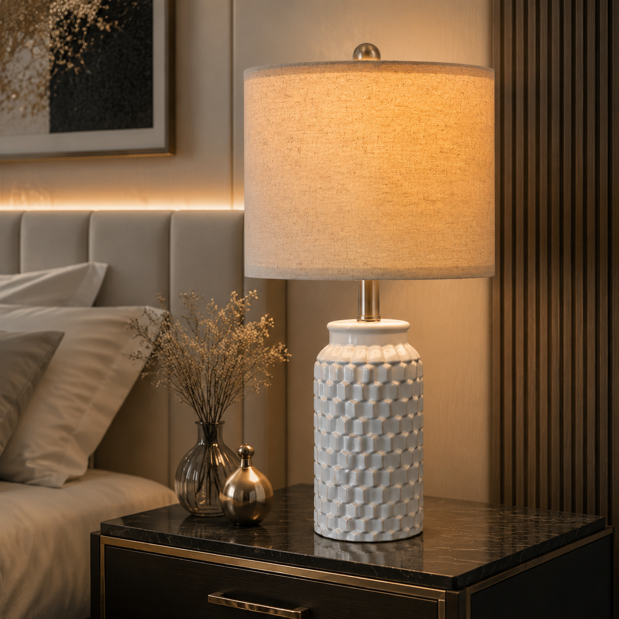 Modern Ceramic Table Lamps – Set of 2