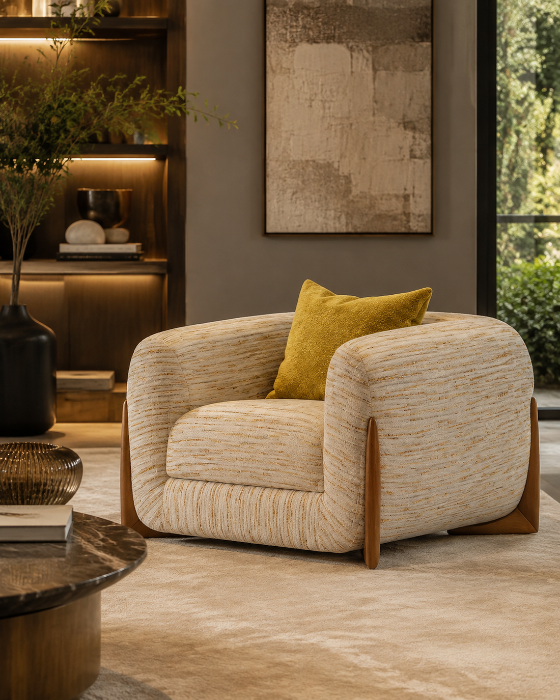Modern L-Shaped Living Room Sofa