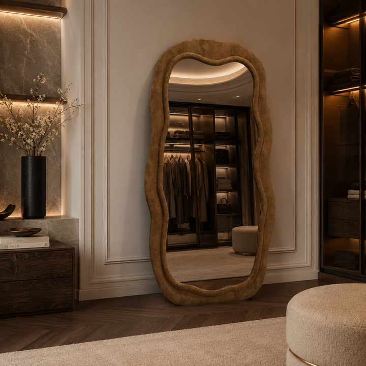 Moroccan-Style Full-Length Floor Mirror