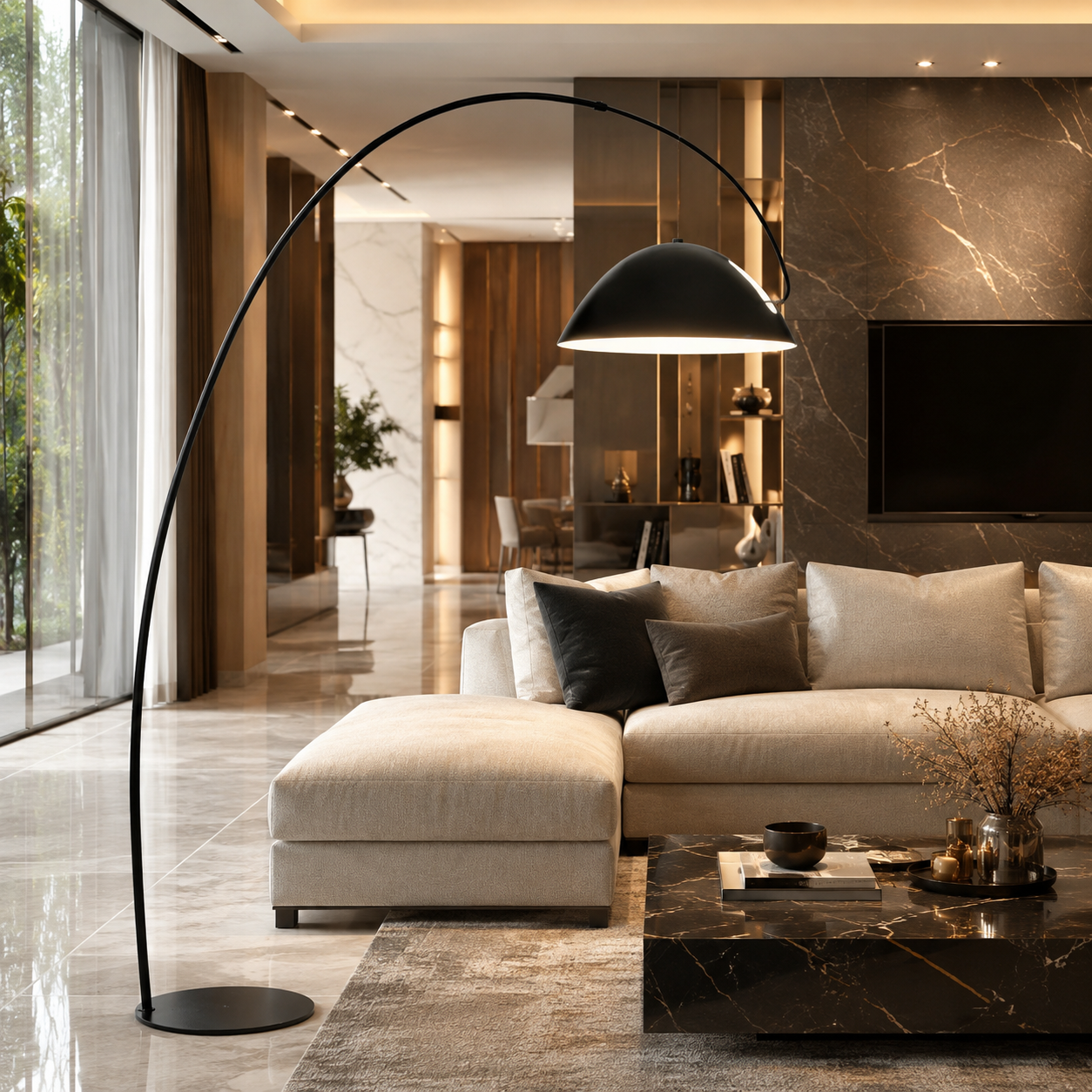 Modern Nordic Arc Floor Lamp