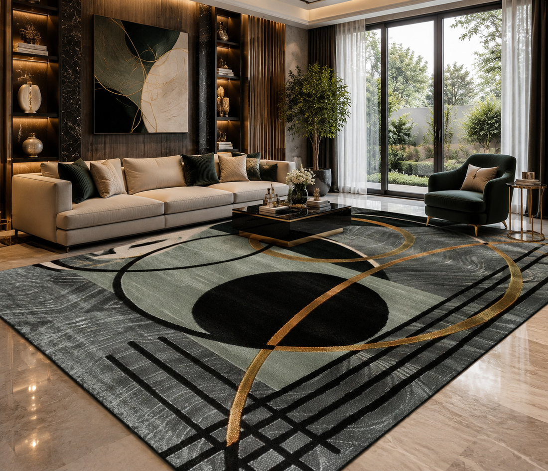 Soft Flannel Area Rug – Non-Slip