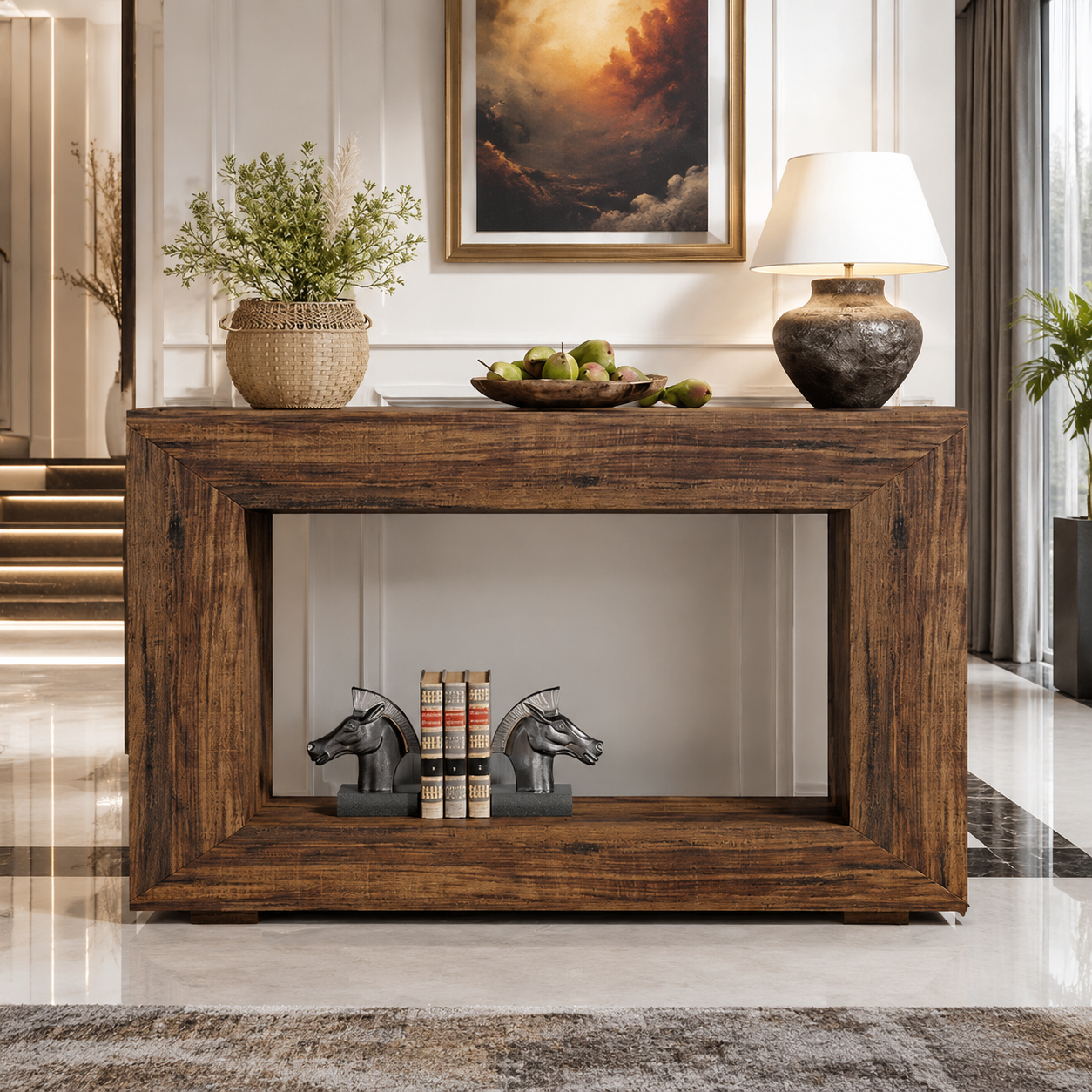 Vintage Modern Minimalist Console Table