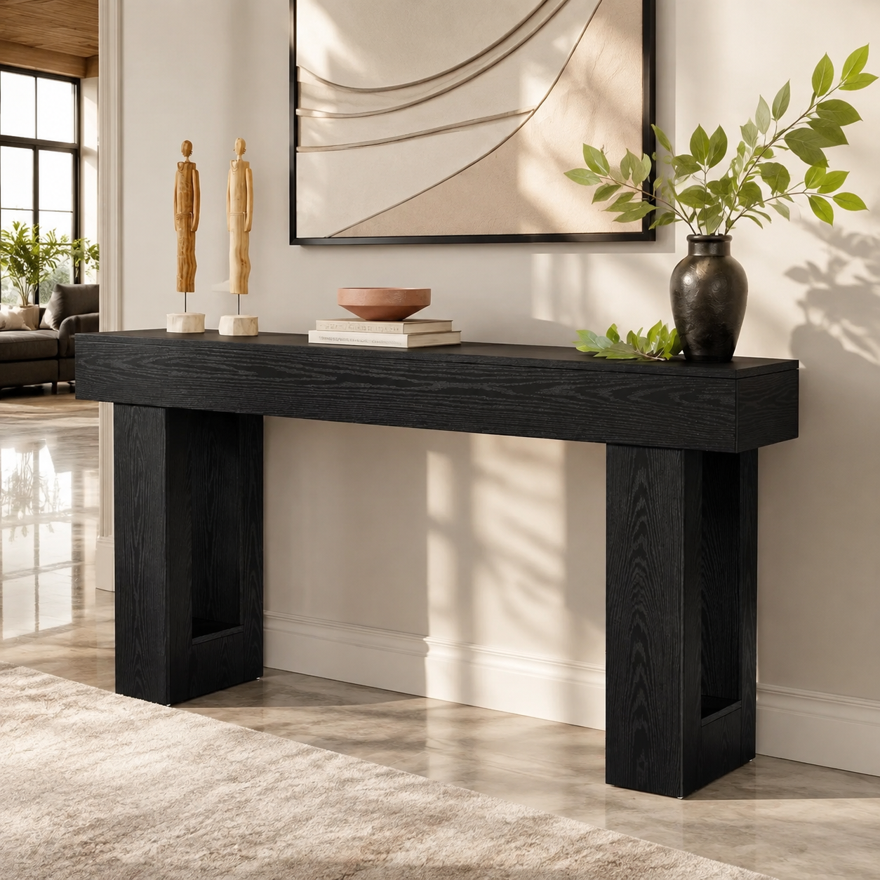 Vintage Modern Minimalist Console Table