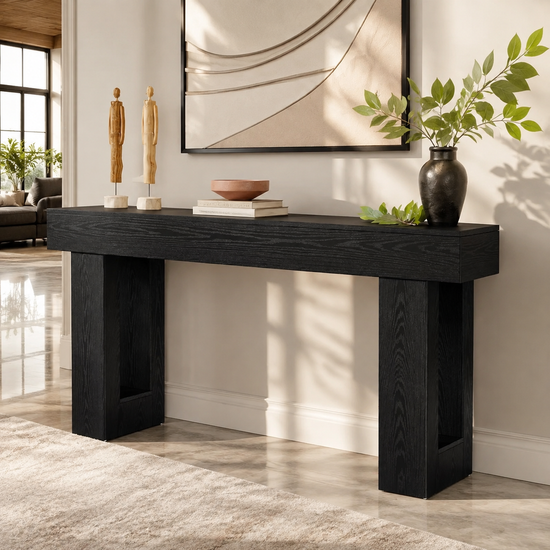 Vintage Modern Minimalist Console Table