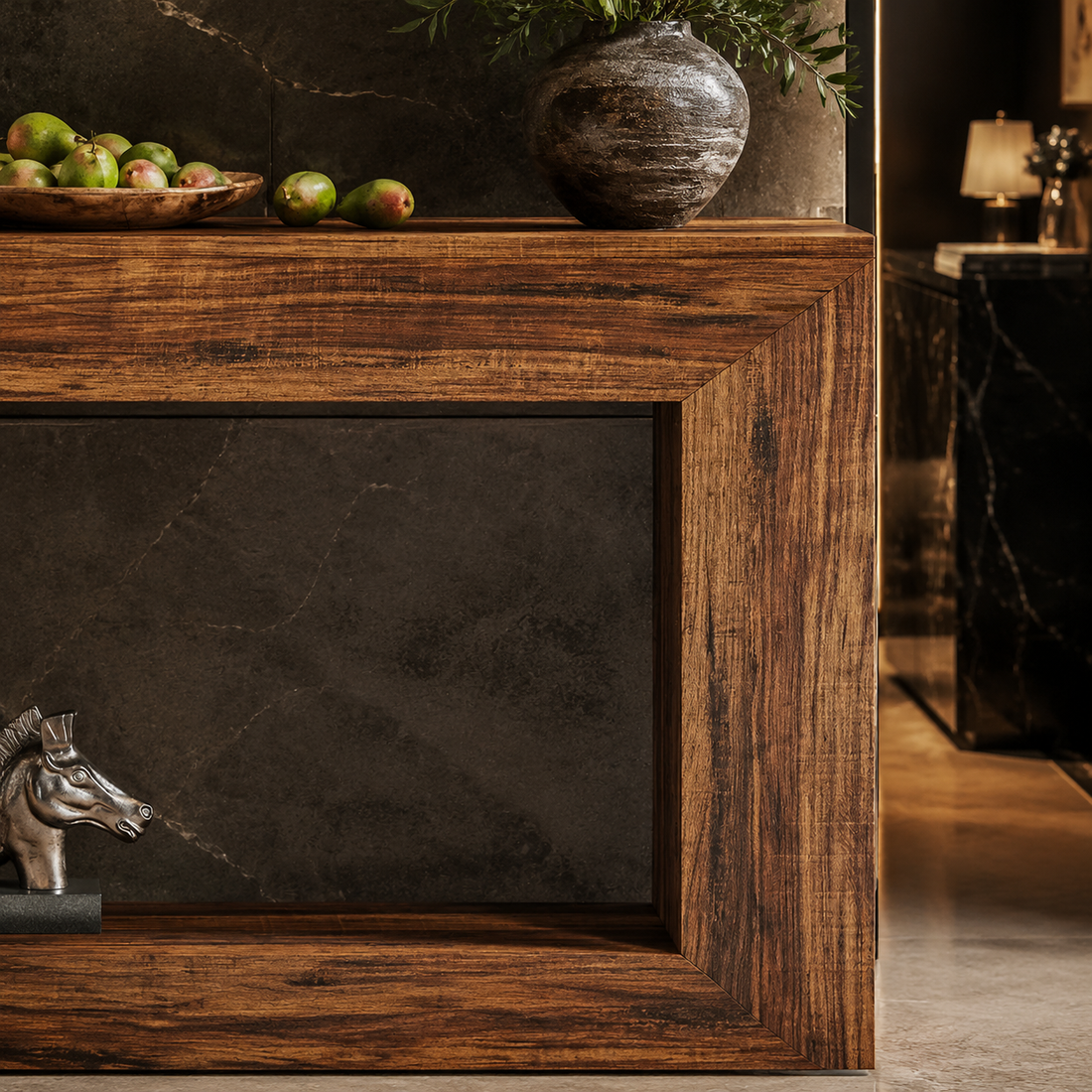 Vintage Modern Minimalist Console Table