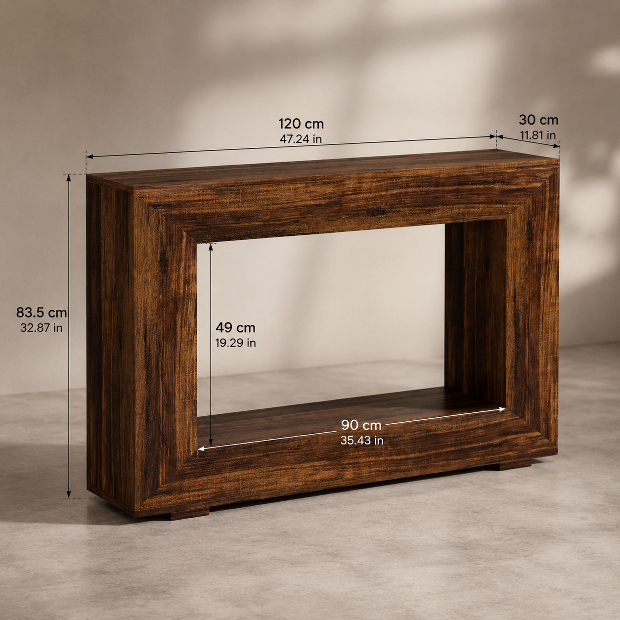 Vintage Modern Minimalist Console Table