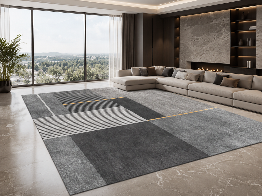 Geometric Print Area Rug