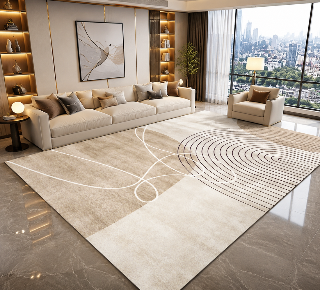 Geometric Print Area Rug