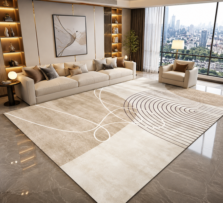 Geometric Print Area Rug