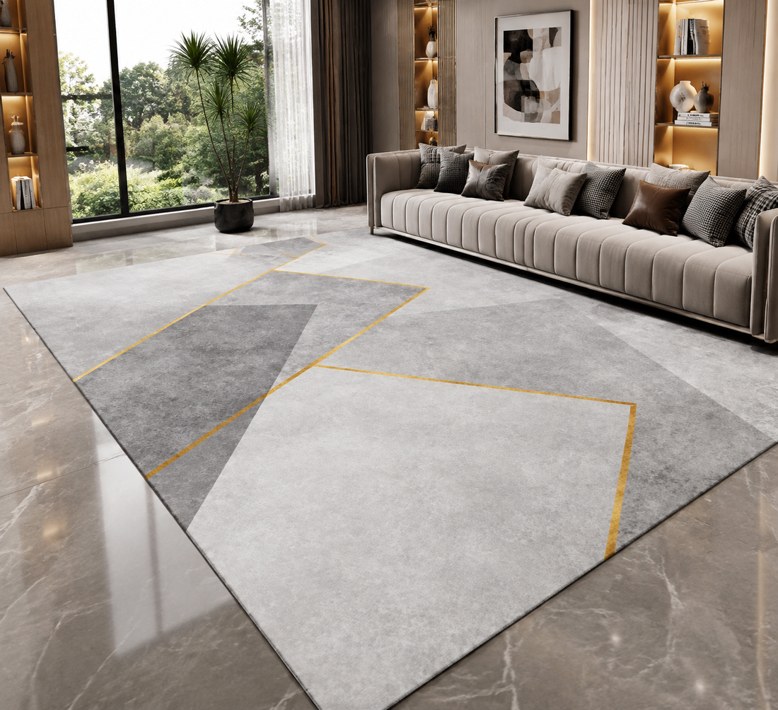Geometric Print Area Rug
