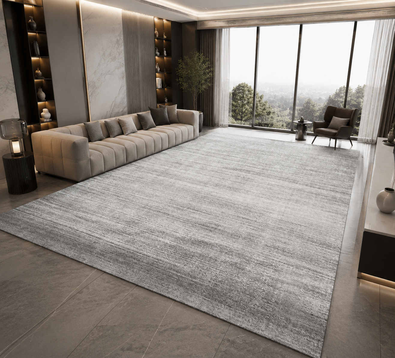 Geometric Print Area Rug