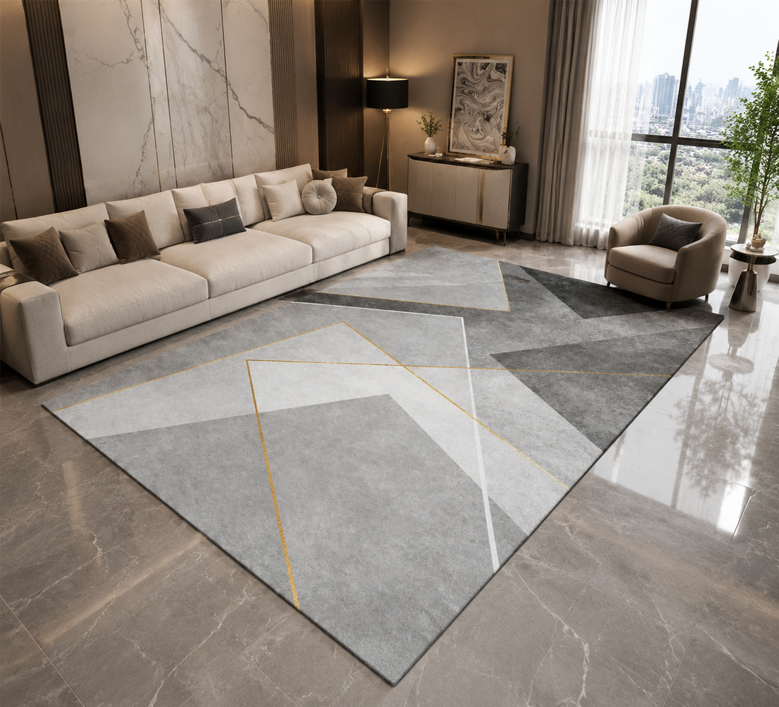 Geometric Print Area Rug