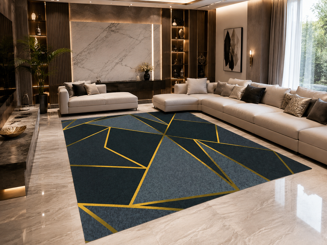 Geometric Print Area Rug