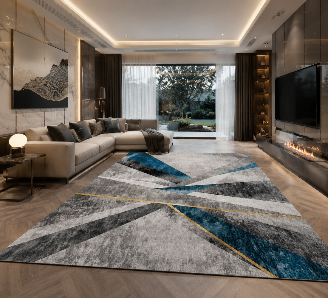 Geometric Print Area Rug