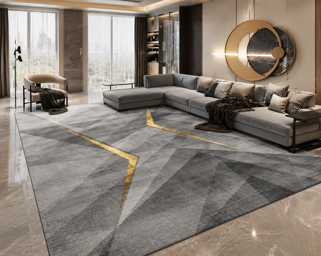 Geometric Print Area Rug