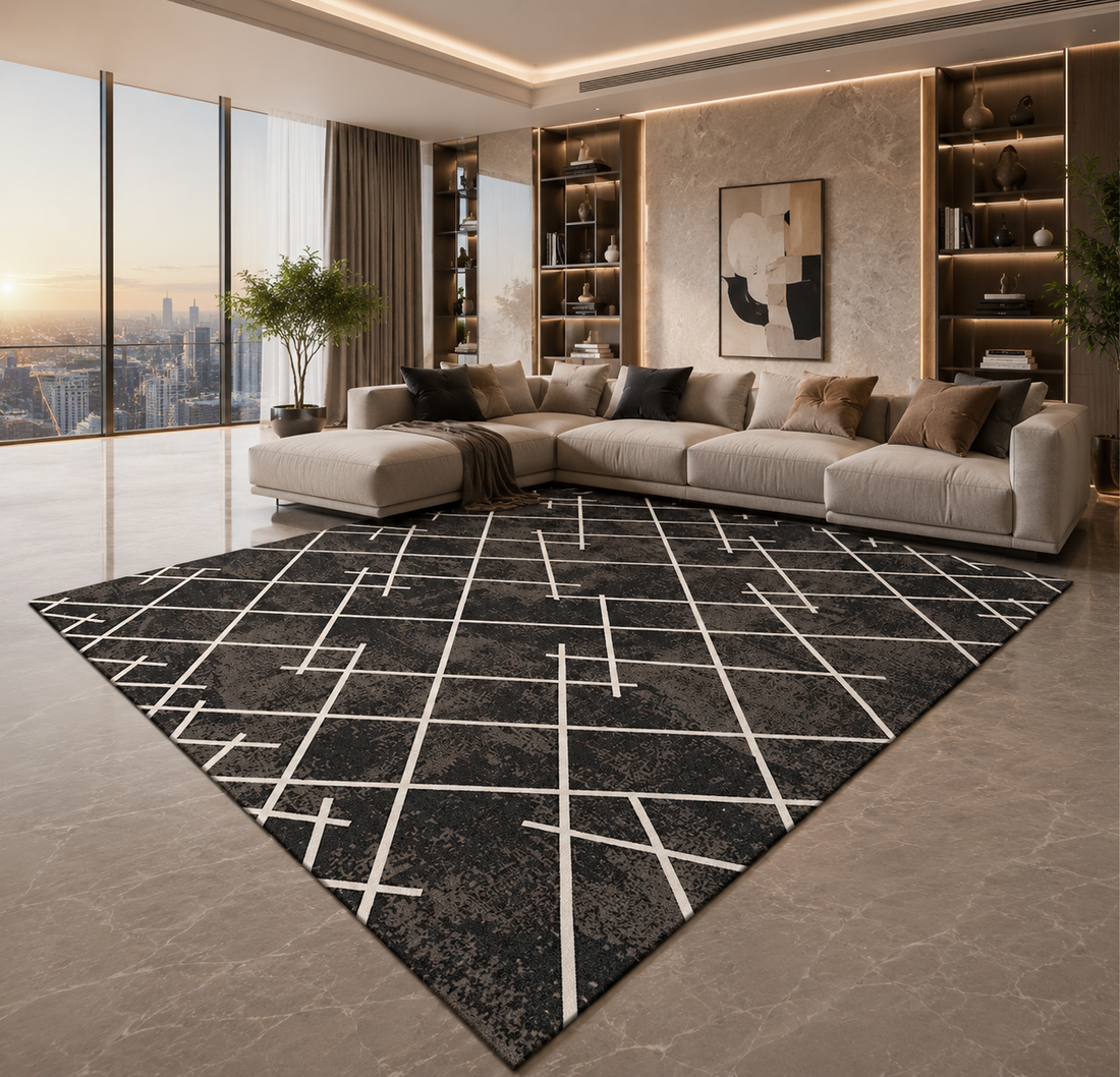 Geometric Print Area Rug