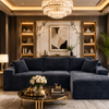 Cloud-Style Corduroy Sectional Sofa