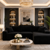 Cloud-Style Corduroy Sectional Sofa